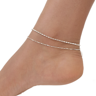 Silver Classic Chain Anklet