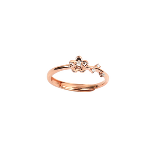 Rose Gold Mini Flower Ring