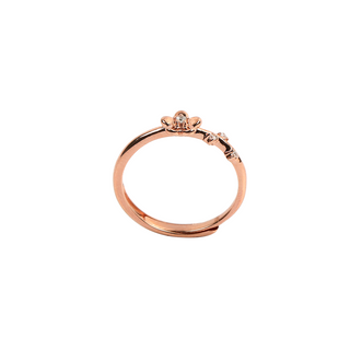 Rose Gold Mini Flower Ring