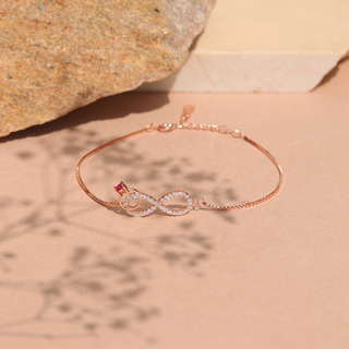 Rose Gold Classic Infinity Bracelet