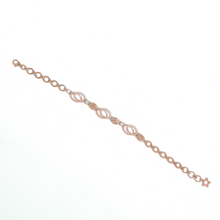 Rose Gold Zircon Oval Bracelet