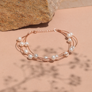 Rose Gold Pearl Bracelet