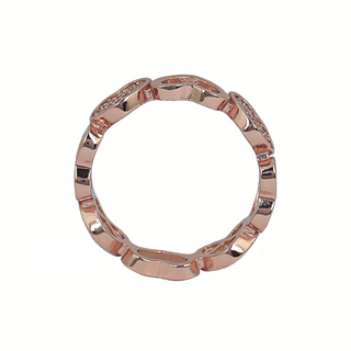 Rose Gold Heart Band Ring