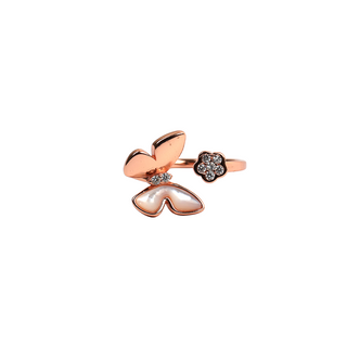 Rose Gold Butterfly Ring