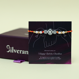 Silver Divine Rakhi