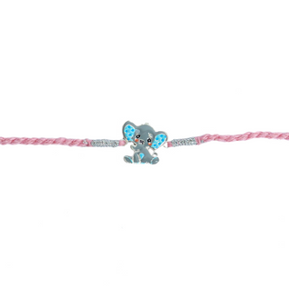 Silver Kids Cute Ganesha Rakhi