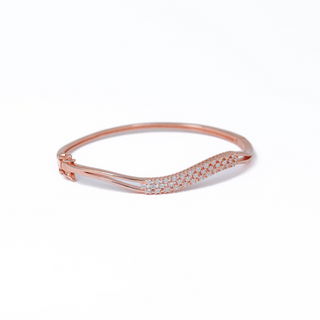 Rose Gold Zircon Bold Kada