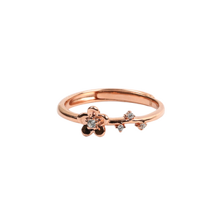 Rose Gold Mini Flower Ring