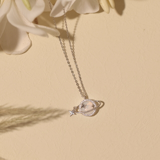 Silver Zircon Constelation Pendant