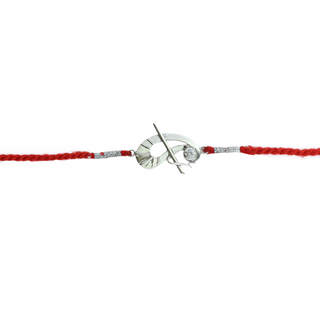 Silver Precious Rakhi