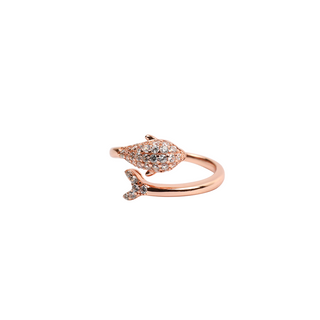 Rose Gold Fish & Tale Ring