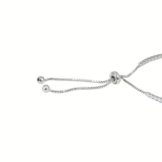 Silver Zircon Minimal Bracelet