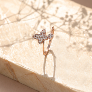 Rose Gold Aerial Ring