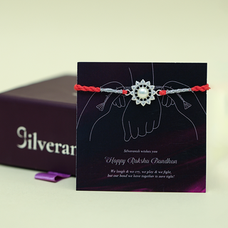 Silver Dream Pearl Rakhi