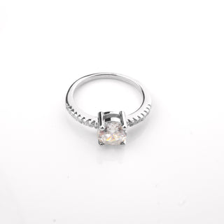 Silver Zircon Ethereal Ring