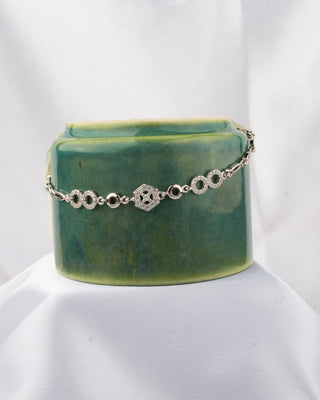 Silver Zircon Let’s Move Bracelet