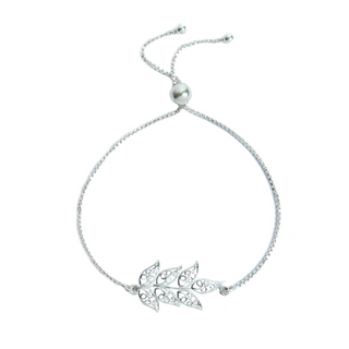 Silver Bhai Bhabhi Leaf Rakhi