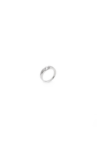 Silver Solitaire Timless Couple Ring