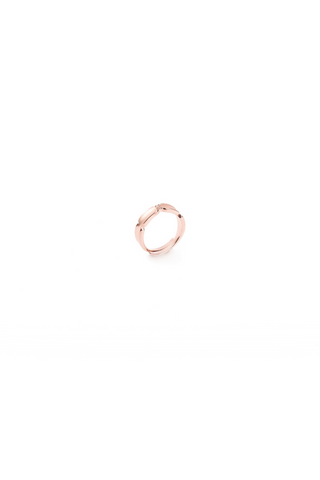 Rose Gold Minimal Couple Ring