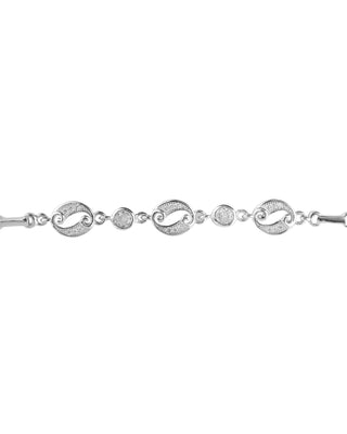 Silver Zircon Twilight Bracelet