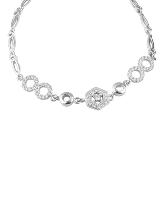 Silver Zircon Let’s Move Bracelet