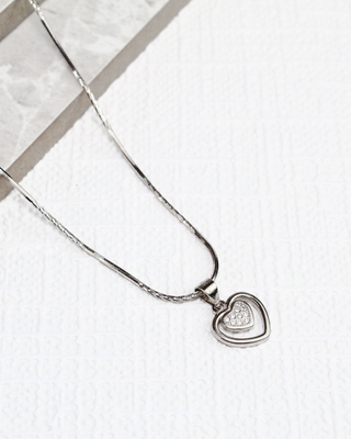 Silver In The Heart Pendant