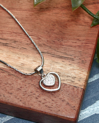 Silver In The Heart Pendant