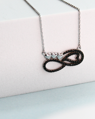 Silver Infinity Heart Pendant