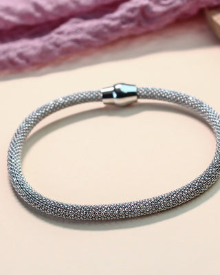 Silver Solid Chain Kada